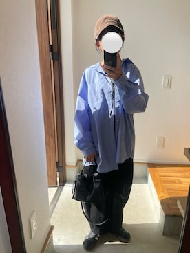 「ISOOK（アイスー）のアイテム」を使った、mi.oさん（レディース・152cm）の秋コーディネート