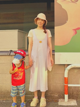 「crocs（クロックス）のアイテム」を使った、keiさん（レディース・157cm）の夏コーディネート