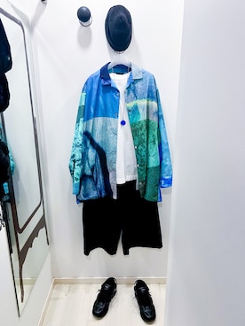 「N.HOOLYWOOD（N.ハリウッド）のアイテム（タンクトップ）」を使った、iinioiさん（メンズ・170cm）の秋コーディネート
