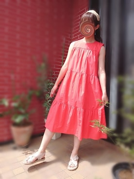 「mignon（ミニョン）のアイテム（シューズ）」を使った、*𝐊𝐢𝐊𝐢°*さん（レディース・158cm）の夏コーディネート