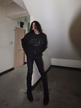 「Saint Laurent（サンローラン）のアイテム（パンツ）」を使った、Rさん（メンズ・164cm）の秋コーディネート