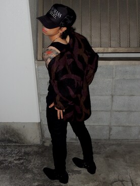「Saint Laurent（サンローラン）のアイテム（パンツ）」を使った、Rさん（メンズ・164cm）の冬コーディネート