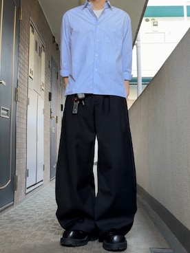 「ZARA（ザラ）のアイテム（ローファー）」を使った、たなひさん（メンズ・174cm）の秋コーディネート