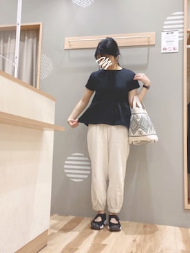「いいね&フォロー よろしくお願いします☺︎」｜「アイテム（その他）」を使った、344.☺︎さん（レディース・160cm）の春コーディネート