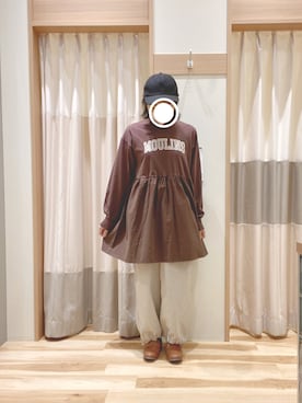 「Samansa Mos2 blue（サマンサモスモスブルー）のアイテム（キャップ）」を使った、344.☺︎さん（レディース・160cm）の冬コーディネート
