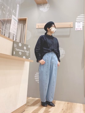 「いいね&フォロー よろしくお願いします☺︎」｜「アイテム（ハンチング/ベレー帽）」を使った、344.☺︎さん（レディース・160cm）の冬コーディネート