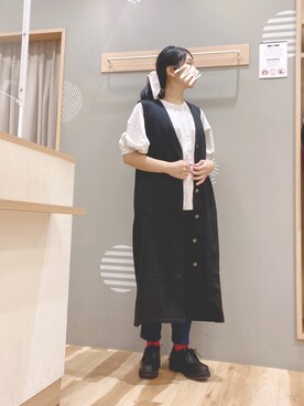 「Samansa Mos2 blue」｜「アイテム（その他）」を使った、344.☺︎さん（レディース・160cm）の秋コーディネート