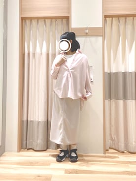 「Samansa Mos2 blue」｜「アイテム（その他）」を使った、344.☺︎さん（レディース・160cm）の春コーディネート