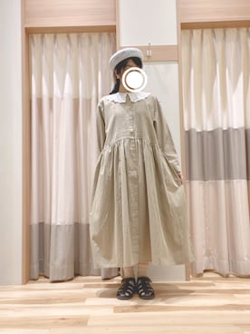 「いいね&フォロー よろしくお願いします☺︎」｜「アイテム（ハンチング/ベレー帽）」を使った、344.☺︎さん（レディース・160cm）の春コーディネート