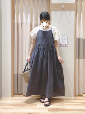 「いいね&フォロー よろしくお願いします☺︎」｜「アイテム（ワンピース/ドレス）」を使った、344.☺︎さん（レディース・160cm）の夏コーディネート