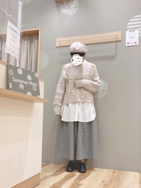 「いいね&フォロー よろしくお願いします☺︎」｜「アイテム（ハンチング/ベレー帽）」を使った、344.☺︎さん（レディース・160cm）の冬コーディネート