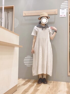 「Samansa Mos2 blue」｜「アイテム（その他）」を使った、344.☺︎さん（レディース・160cm）の春コーディネート