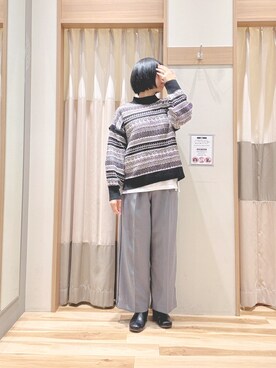 「いいね&フォロー よろしくお願いします☺︎」｜「アイテム（ブーツ）」を使った、344.☺︎さん（レディース・160cm）の冬コーディネート