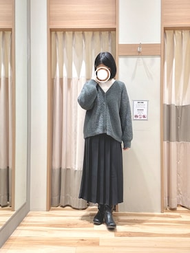 「いいね&フォロー よろしくお願いします☺︎」｜「アイテム（ブーツ）」を使った、344.☺︎さん（レディース・160cm）の冬コーディネート