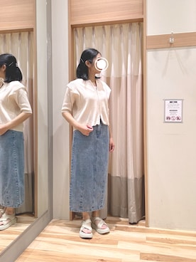 「アイテム（ドレスシューズ、ベージュ系）」を使った、344.☺︎さん（レディース・160cm）の夏コーディネート