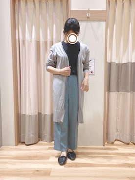 「Samansa Mos2 blue」｜「アイテム（その他シューズ）」を使った、344.☺︎さん（レディース・160cm）の春コーディネート