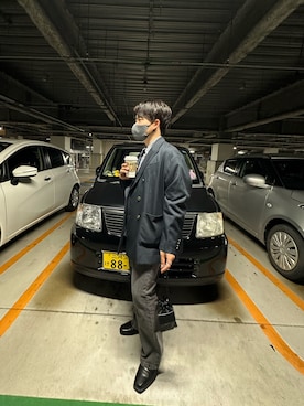 「LAKOLE（ラコレ）のアイテム（バッグ）」を使った、Fumaさん（メンズ・164cm）の春コーディネート