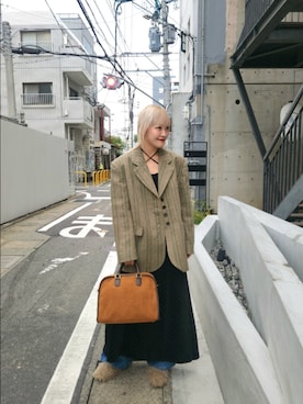 「アイテム（ワンピース/ドレス）」を使った、sayakaさん（レディース・161cm・30代）の秋コーディネート