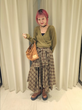 「チェック」｜sayakaさん（レディース・161cm・30代）の秋コーディネート