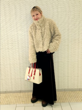 「アイテム（ハンドバッグ）」を使った、sayakaさん（レディース・161cm・30代）の冬コーディネート