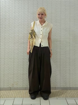 「アイテム（トートバッグ）」を使った、sayakaさん（レディース・161cm・30代）の夏コーディネート