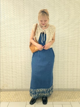 「KBF（ケイビーエフ）のアイテム」を使った、sayakaさん（レディース・161cm）の夏コーディネート