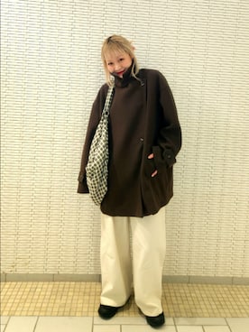 「アイテム（その他アウター）」を使った、sayakaさん（レディース・161cm）の冬コーディネート