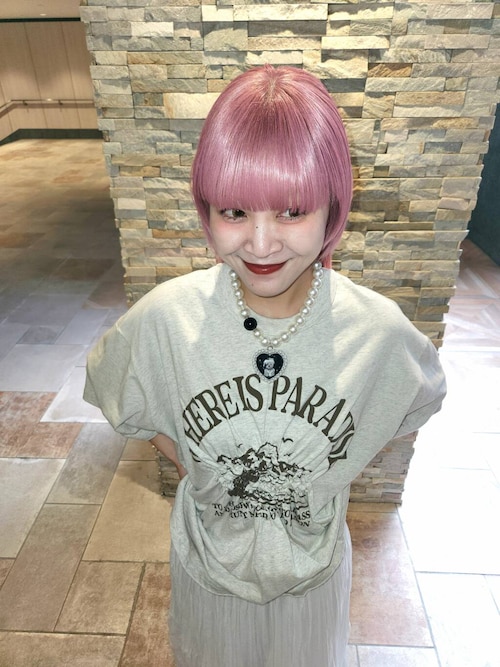 シャーリングプリントTEE