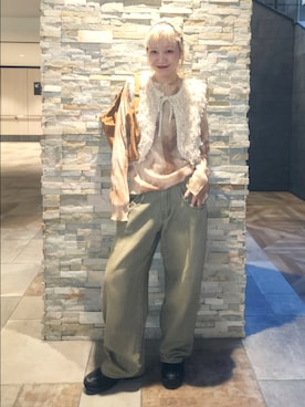 「アイテム（ニット/セーター）」を使った、sayakaさん（レディース・161cm・20代）の秋コーディネート