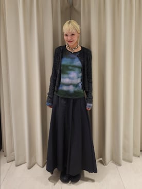 「KBF（ケイビーエフ）のアイテム（セットアップ）」を使った、sayakaさん（レディース・161cm）の秋コーディネート