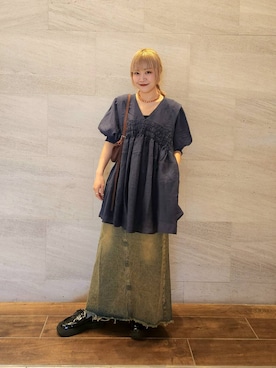 「初夏のお出掛けコーデ」｜「アイテム（その他シューズ）」を使った、sayakaさん（レディース・161cm）の春コーディネート