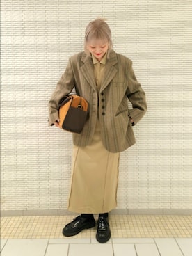 「アイテム（ワンピース/ドレス）」を使った、sayakaさん（レディース・161cm・30代）の秋コーディネート