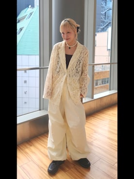 「アイテム（テーラードジャケット）」を使った、sayakaさん（レディース・161cm・30代）の夏コーディネート