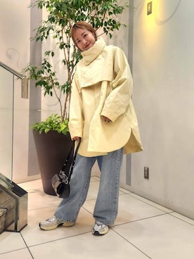 「KBF（ケイビーエフ）のシアーベロアシャーリングスリーブトップス（Tシャツ/カットソー）」を使った、sayakaさん（レディース・161cm）の秋コーディネート