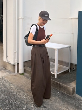 「KBF（ケイビーエフ）のアイテム」を使った、sayakaさん（レディース・161cm）の春コーディネート