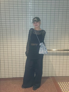 「KBF（ケイビーエフ）のアイテム（トップス）」を使った、sayakaさん（レディース・161cm）の春コーディネート