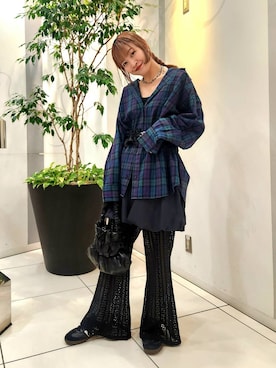 「アイテム（その他雑貨）」を使った、sayakaさん（レディース・161cm）の秋コーディネート