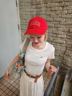 「フェスコーデ」｜「アイテム（スカート）」を使った、sayakaさん（レディース・161cm）の夏コーディネート