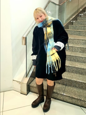 「アイテム（その他アウター）」を使った、sayakaさん（レディース・161cm）の冬コーディネート