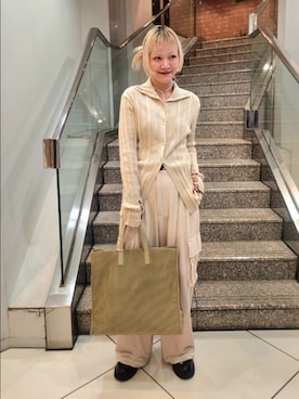 「アイテム（ステンカラーコート）」を使った、sayakaさん（レディース・161cm・30代）の冬コーディネート