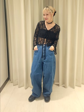「アイテム（カーディガン/ボレロ）」を使った、sayakaさん（レディース・161cm・30代）の夏コーディネート