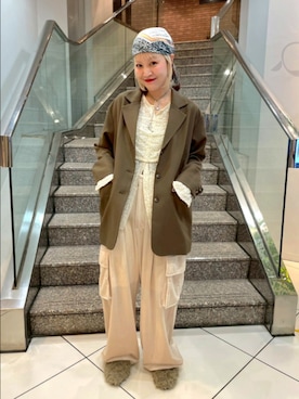 「アイテム（その他アウター）」を使った、sayakaさん（レディース・161cm・30代）の秋コーディネート