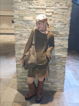 「アイテム（スカート）」を使った、sayakaさん（レディース・161cm・30代）の秋コーディネート