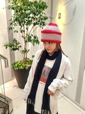 「KBF（ケイビーエフ）のベストセパレートワンピース（ワンピース）」を使った、sayakaさん（レディース・161cm）の秋コーディネート