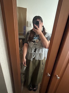 「アイテム（ベスト、シルバー系）」を使った、リンさん（レディース・153cm）の秋コーディネート