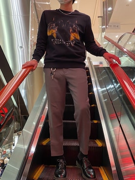 「GIVENCHY（ジバンシイ）のアイテム（スウェット）」を使った、MiE()さん（メンズ・174cm）の冬コーディネート