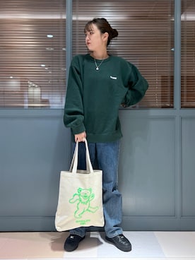 「ニット/セーター」｜江川史唯さん（レディース・168cm）の冬コーディネート