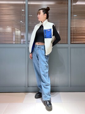 「XLARGE（エクストララージ）のアイテム（その他アウター）」を使った、江川史唯さん（レディース・168cm）の秋コーディネート
