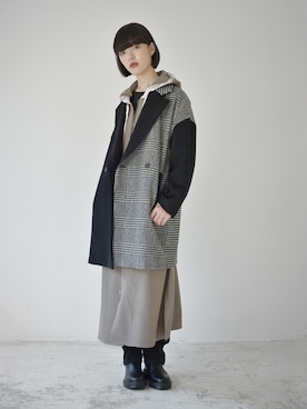 チェスターコートを使った ロングワンピース の人気ファッションコーディネート Wear