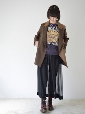 「アイテム（テーラードジャケット）」を使った、La SRIC officialさん（レディース・165cm）の秋コーディネート